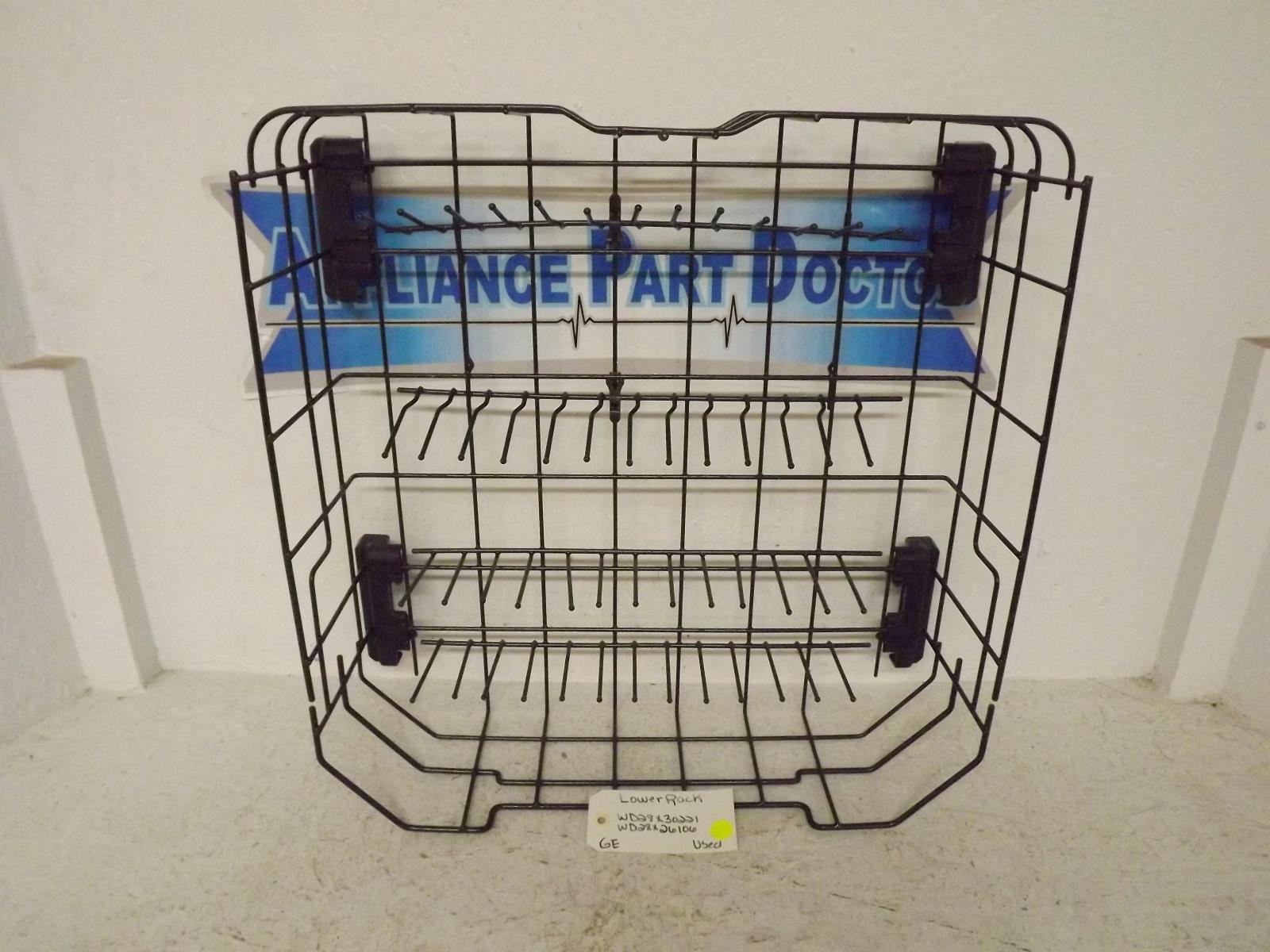 GE Dishwasher WD28X30221 WD28X26106 Lower Rack Used GE Dishwasher WD28X30221 WD28X26106 Lower Rack Used